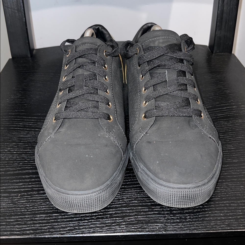 Zara Black and Gold suede Men's Sneakers - Picture 2 of 3